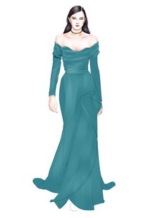 从Elie Saab 2018秋冬高定秀场汲取灵感 服装画与手稿应用实战教程