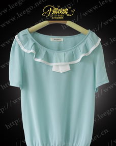 复古俏皮新风尚 迷你荷叶领蛋糕雪纺衬衫（型号2917）全方位解析